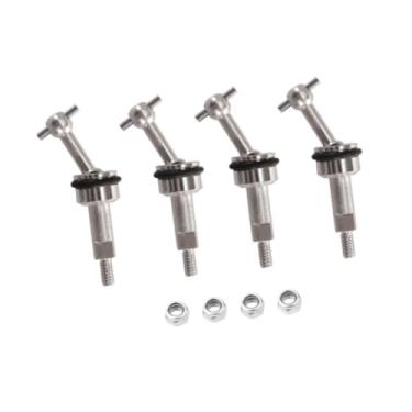 Imagem de Esquirla 1/28 eixos de junta RC Kit de reparo de carros RC Universal Extended Metal CVD para K989 K999 P929 P939 284131 1/28 mini-Q mini-Z iw04m, 4 Pcs