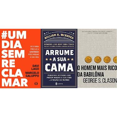 Imagem de Kit 3 Livros Um Dia Sem Reclamar + Arrume A Sua Cama + O