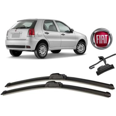 Imagem de Par de Palhetas para Limpador de Parabrisa Dianteiro Fiat Palio G3