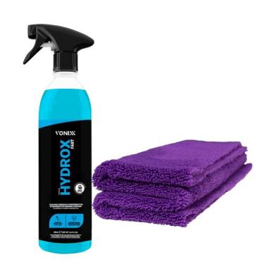 Imagem de Kit Hydrox Fast Vonixx 500ML + Toalha Zacs Microfibra 350 Gsm de 40x60