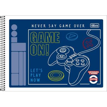 Imagem de Caderno de Desenho e Cartografia Pepper Capa Flexível 40 Folhas Tilibra