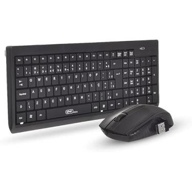 Imagem de Kit Teclado E Mouse Sem Fio Wireless 2.4ghz Pc Tv Note Abnt2 KP-2064