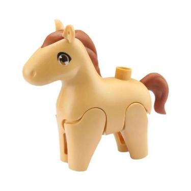 Imagem de Blocos de Construção Grandes com Figuras de Animais - Fazenda e Zoológ