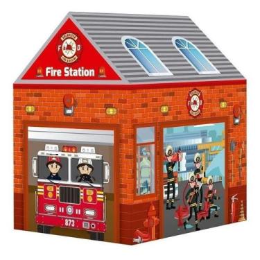 Imagem de Barraca Toca Infantil Tenda Portátil Casa Casinha Bombeiro BW133B - na