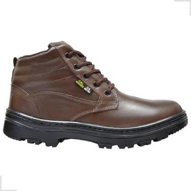 Imagem de Bota Segurança Sapato em Couro Legítimo com CA EPI Bico PVC Trabalhe C
