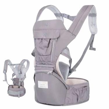 Imagem de Canguru Carregador Criança Bebe Sentado Deitado Passeio Viagem Bolso Alça Ajustavel Confortavel Macio Alcochoado Resistente Seguro