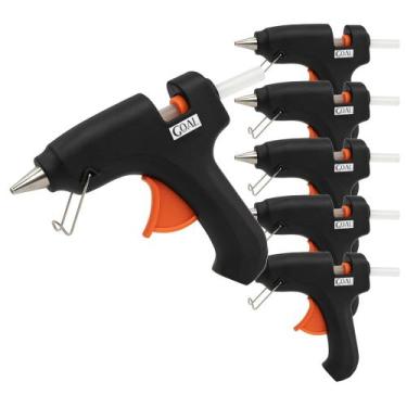 Imagem de 5 Pistolas De Cola Quente Grande 40W Bivolt 110/220V Bastão De Cola Gr