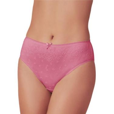 Imagem de Calcinha Sanny 294578 Cintura Alta 100% Algodão, Rosa sandia, 42