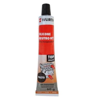 Imagem de Silicone Neutro de Alta Temperatura HT Preto 60g Wurth 0893323103 Unit