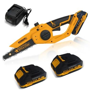 Imagem de Motosserra Eletrica Portátil Sem Fio 21V Serra Motosserra Stihl com Maleta e a Bateria Recarregável para Jardinagem e Serviços Pesados