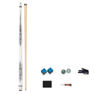 Imagem de CQBXRD Taco de sinuca de bordo de 1/2 – Bastões de taco de bilhar de 147 cm para adultos, pontas de 10,8 mm/11,5 mm/13 mm, bastões de sinuca para mesa de sinuca (147 cm) (A taco de sinuca + acessórios