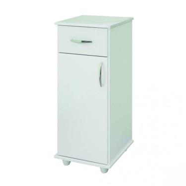 Imagem de Armário Multiuso 1 Porta e 1 Gaveta Ref 300 Benetil Móveis Branco
