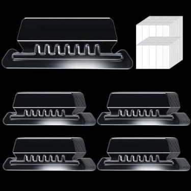 Imagem de Pastas de arquivo suspensas, 60 peças, etiquetas e inserções de plástico para pastas de arquivos, identificação rápida