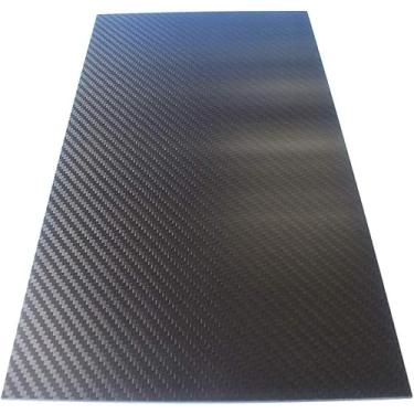 Imagem de Placa Pura De Fibra De Carbono 3k Tecer Painel Lamite Placa De Folha De Alta Dureza Superfície Cortável Sarja Fosca Para Rc Drone Espessura Da Estrutura: 4mm, 100mm*250mm