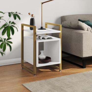 Imagem de Mesa de Apoio Cabeceira Baú de Cama para Quarto Industrial Marrocos Ba