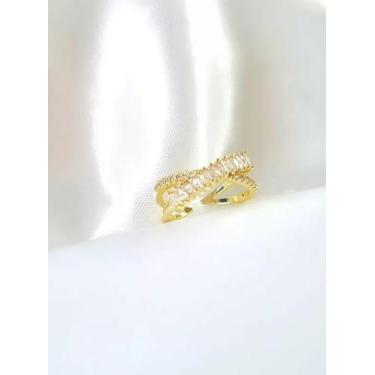Imagem de Anel Ajustável Brilhante Feminino - Banhado a Ouro 18k - ToJoia18k