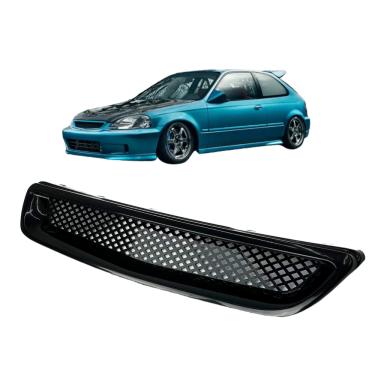 Imagem de Grade Para-Choque Type R Honda Civic 1996 1997 98 Preta Abs