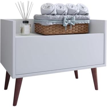 Imagem de Gabinete para Banheiro Grécia Armário Multiuso Organizador com Porta (branco)