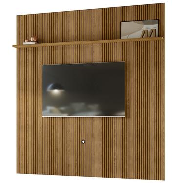 Imagem de Painel Suspenso Tv 75 Polegadas 245x238 Cm Guapore Madetec Cumaru