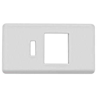 Imagem de KIT 50 UNI TAMPO PARA TOMADA RJ45 EM TERMOPLASTICO SISTEMA MODULAR BRANCO TRAMONTINA