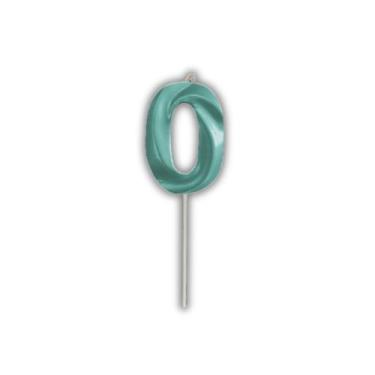 Imagem de Vela de Aniversário Slim Metallic Tiffany - Festcolor, 0
