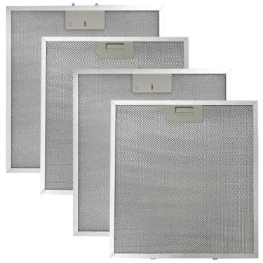 Imagem de Beaufan Pacote com 4 filtros de alumínio WA0575 para exaustor Vissani 76 cm Pyramid ou WA0575 para montagem na parede, filtros de ventilação de malha de alumínio de 5 camadas