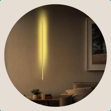 Imagem de Arandela Luz Parede Perfil Led Decorativa Resistente 127V Dourado - Da