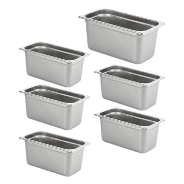 Imagem de Hotel Pan HECMAC 1/3 tamanho 6 polegadas de aço inoxidável de profundi