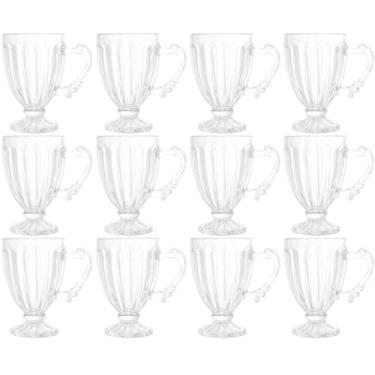 Imagem de Conjunto 12 Xícaras de Café 100ml Cristal Imperial Lyor Taças para Cafézinho Padaria Casa