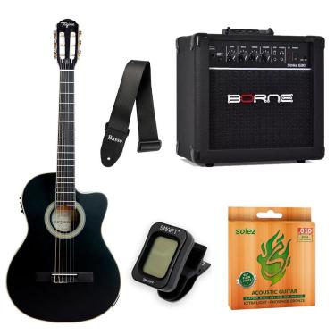 Imagem de Kit Violão Classical Cutaway Tagima + Amp Borne 15W