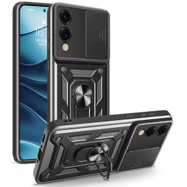 Imagem de Capa Capinha Armadura C/ Proteção da Camera Suporte Anel 360 Para Samsung Galaxy S25 Edge / S25+ Plus