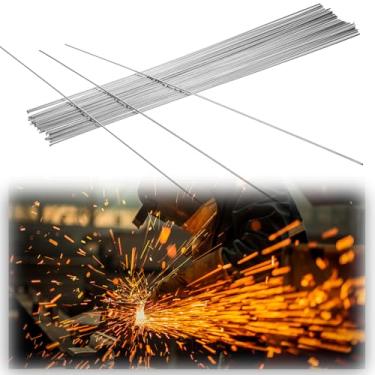 Imagem de 50 hastes de solda de alumínio, varas de soldagem de alumínio, solução de haste com núcleo de fluxo de soldagem de baixa temperatura, varas de soldagem fáceis de derreter, sem necessidade de fluxo ou