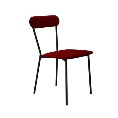 Imagem de Cadeira Vintage Emília Fixa C-4 Pes 450 X 505 X 810 Mm C-1 Un.cy.vml.vin Vermelho Vinho City