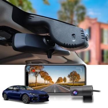 Imagem de Fitcamx Câmera de painel duplo 4K adequada para BMW Série 8 M8 2019 2020 2021 2022 2023 2024 840i M850i xDrive (HD2-6808), estilo OEM, vídeo HD duplo, gravação em loop, WiFi e aplicativo, sensor G