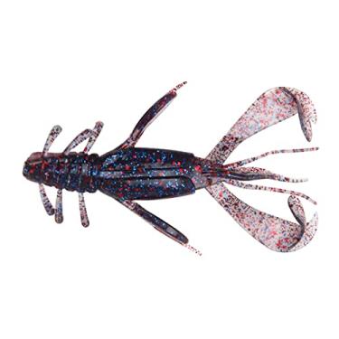 Imagem de ZZTWER 2 peças isca macia de silicone em forma de camarão 100 mm 10,5 g isca de pesca artificial para natação