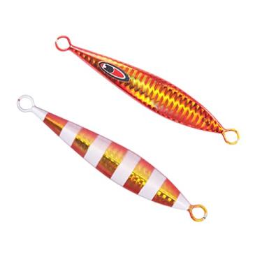 Imagem de ZZTWER 1 isca de pesca 113 mm/60 g metal de afundamento lento jigging shore casting isca de pesca água salgada efêmera