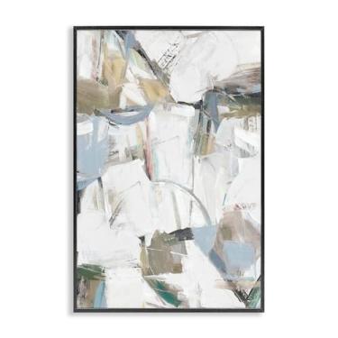 Imagem de Stupell Industries Design de arte giclée emoldurado em preto abstrato de ressonância colorida por Hannah Dawson, 76 x 50 cm