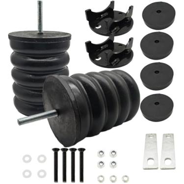 Imagem de HLUCHY Kit de substituição de mola auxiliar de suspensão SSR-127-47 para Ford F-250 F-350 Super Duty 4x2 e 4x4 2017-2025 | Kit de suspensão de mola de folha traseira | Paradas de colisão auxiliares de