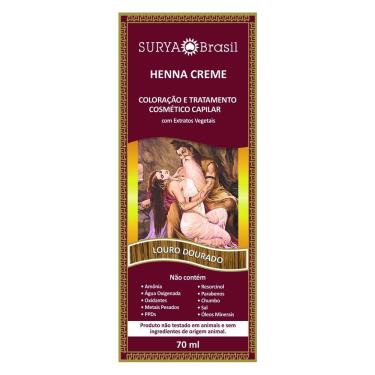 Imagem de Tintura Creme Henna Surya Louro Dourado 70ml