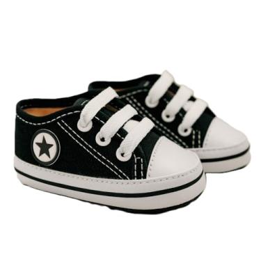 Imagem de Tênis para Bebê em Algodão Macio – Cores e Tamanhos – Conforto e Estilo Loja Era Uma Vez (Preto, BR, Bebê, Numérico, 15)