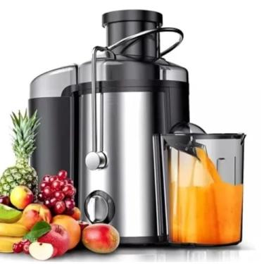Imagem de Centrífuga Alimentos Elétrica Juicer Suco Frutas 800w Inox Cor Preto E Inox (Voltagem - 220V)