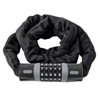 Imagem de Trava antifurto Acessórios de bicicleta portáteis antifurto Cadeado de corrente com senha para motocicleta scooter