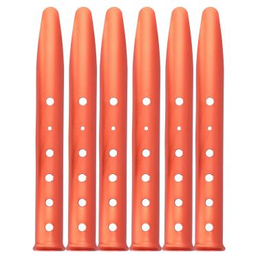 Imagem de Domary 6pcs Unhas de Barraca Em Forma de U Orange, Alumínio de Alumínio Camping Praia de Areia de Areia de Neve Estaca, Pequeno Tamanho Leve, Uso Conveniente de Transporte, Com Ajuste