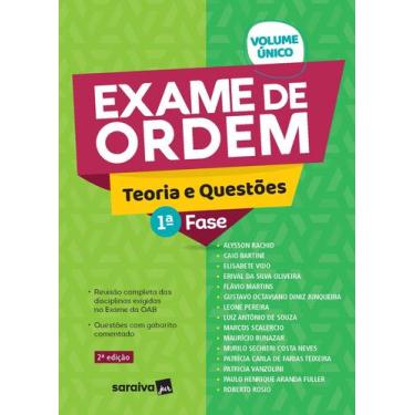 Imagem de Livro - Exame De Ordem Teoria E Questões - 1 Fase - 1ª Edição 2020