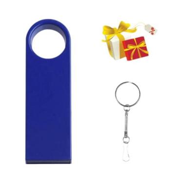 Imagem de Pen Drive USB De Metal Colorido Com Chaveiro, Memória De 128GB, 64GB, 