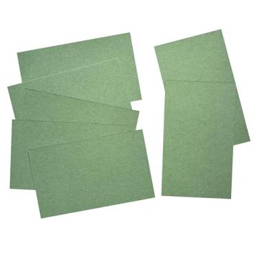 Imagem de ITZAMNA Mini cartolina de 8,9 x 5 cm, 230 g/m², para artesanato, scrapbook, etiquetas, desenho, cartões de notas, pacote com 100 verde-oliva pálido