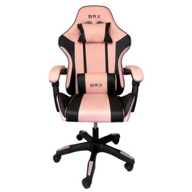Imagem de Cadeira gamer brx impact pink & black - Geral