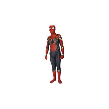 Imagem de Macacão Costume Super Spider-Man Iron Spider para crianças e adultos -
