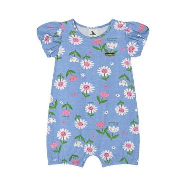 Imagem de Banho de Sol Flores para Bebê Menina Quimby, Azul, P