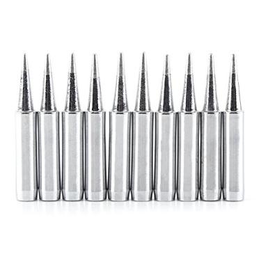 Imagem de Xixian 10pcs Chumbo de Solda de Solda Pontas, Feitas de Cobre de, Condutância Rápida, Resistência Ao Calor até 480 ℃, Fácil de Manter e Limpar, Aplicável a 936, 937, 938, 969, 8586,